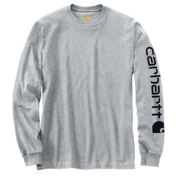 Carhartt Other - Carhartt NWT Long-Sleeve Logo Graphic T-Shirt Heather Grey Medium